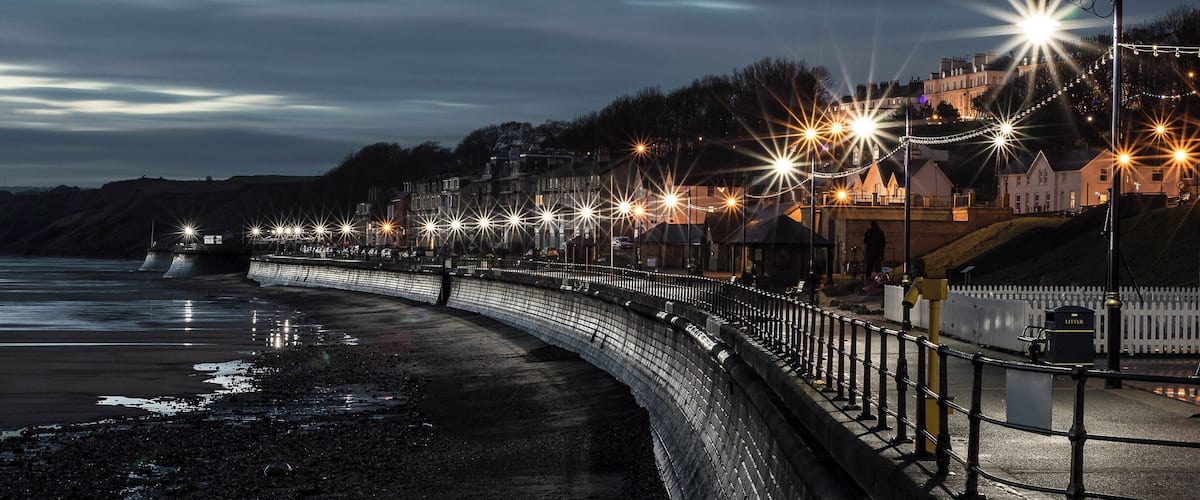 Early morning on Filey seafront before the sunrise. Nice to have the place to yourself no one around at that time on a morning.