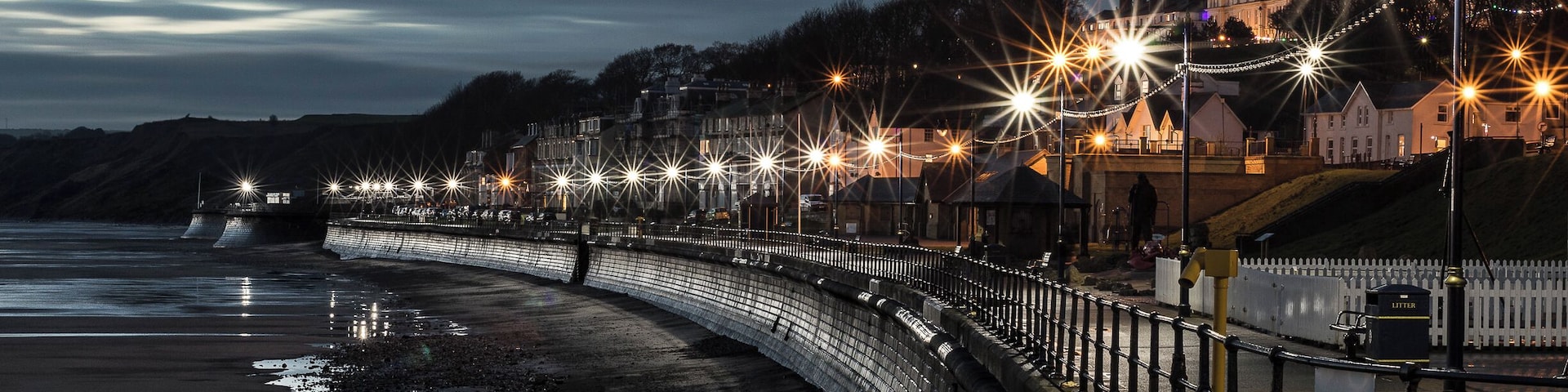 Early morning on Filey seafront before the sunrise. Nice to have the place to yourself no one around at that time on a morning.