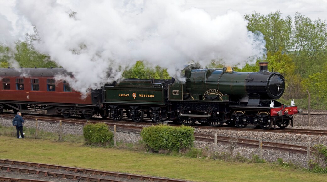 City of Truro running with No 3717 at Didcot as part of the GWR 175 celebrations