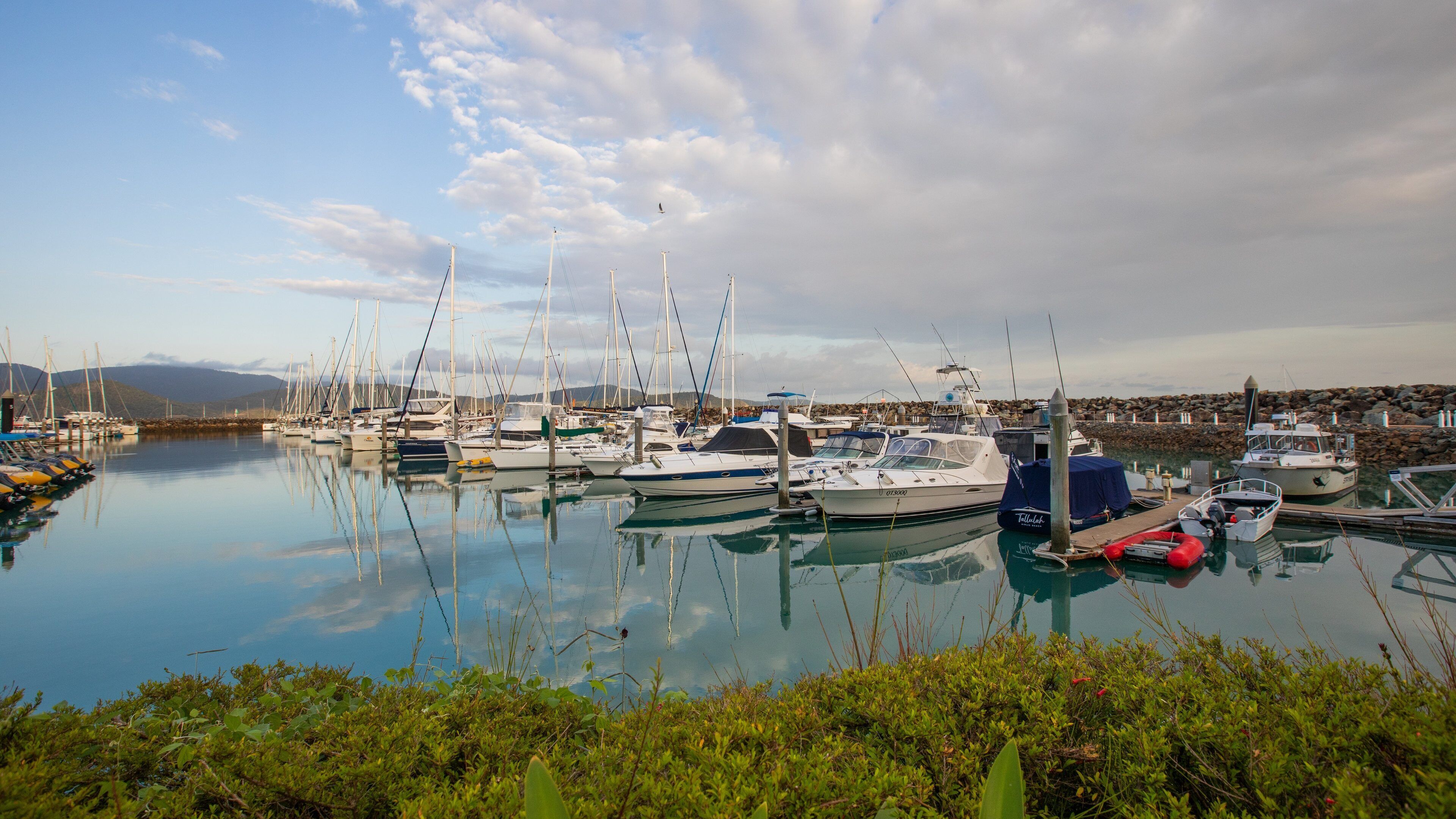 Coral Sea Marina featuring a bay or harbor