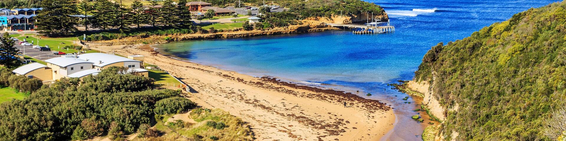 coastline and town of apollo bay ,australia, Shutterstock ID 232164973, Purchase Order: -