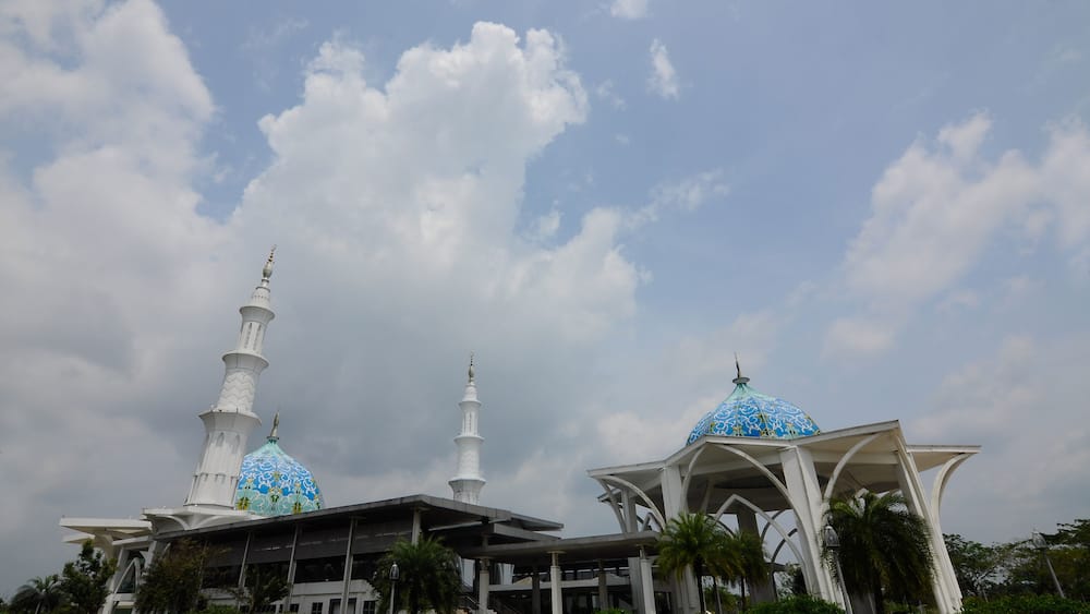 Sultan Ismail Airport Mosque at Senai Airport in Malaysia
