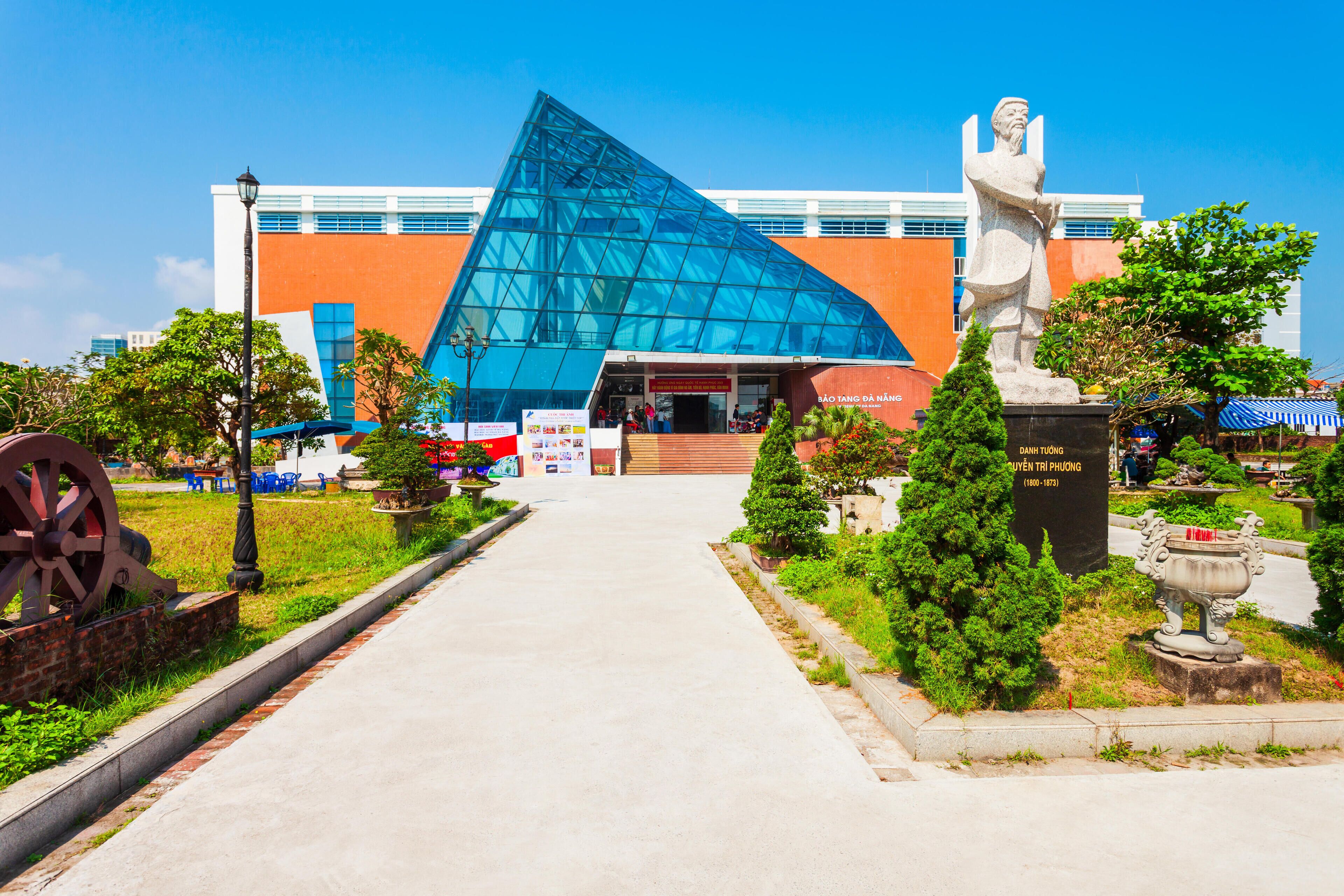 DA NANG, VIETNAM - MARCH 18, 2018: Danang City Museum of Cham Sculpture or Bao Tang in Da Nang in Vietnam