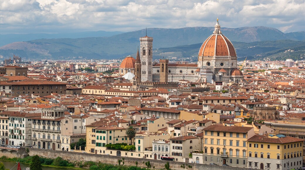 Arcetri which includes landscape views and a city