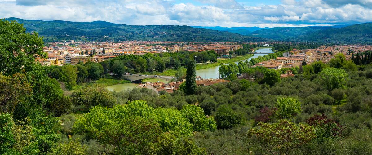 Wonderful view of the Coverciano and Gavinana areas of Florence. Tuscany