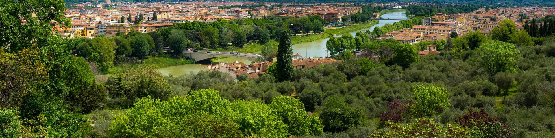 Wonderful view of the Coverciano and Gavinana areas of Florence. Tuscany