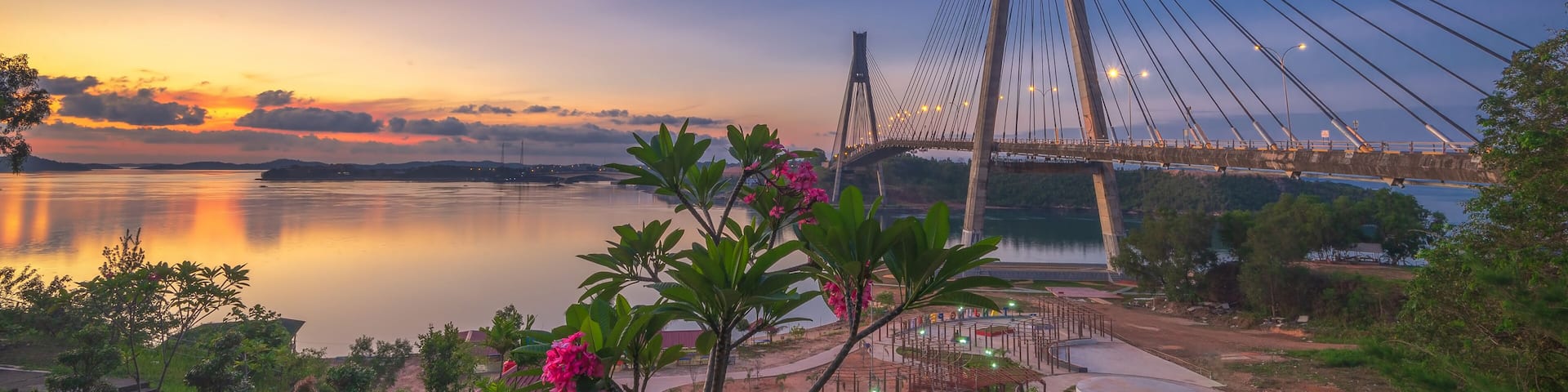 The Sunset Moment at Batam Bintan Island Indonesia