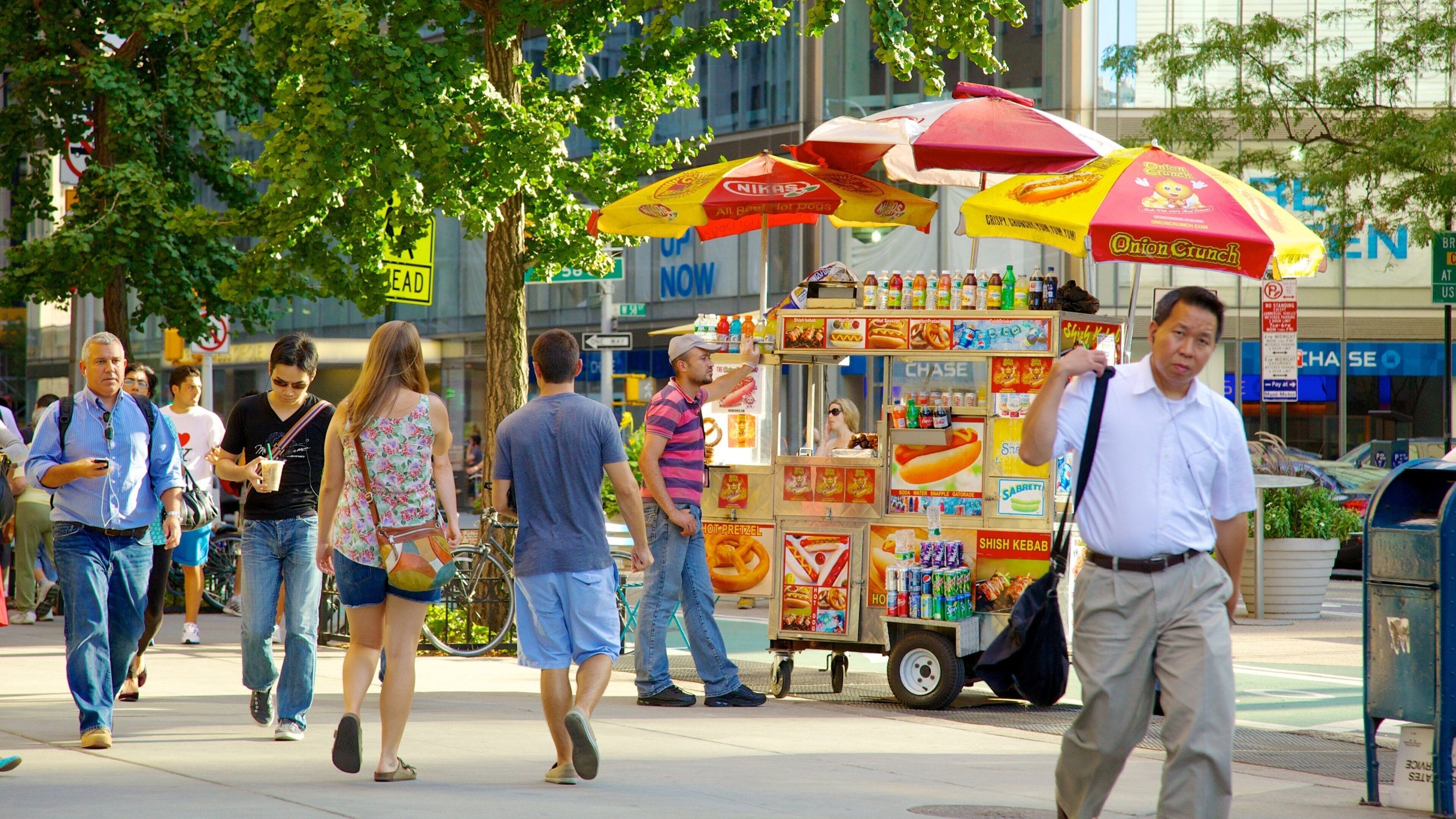 Columbus Circle which includes street scenes as well as a small group of people