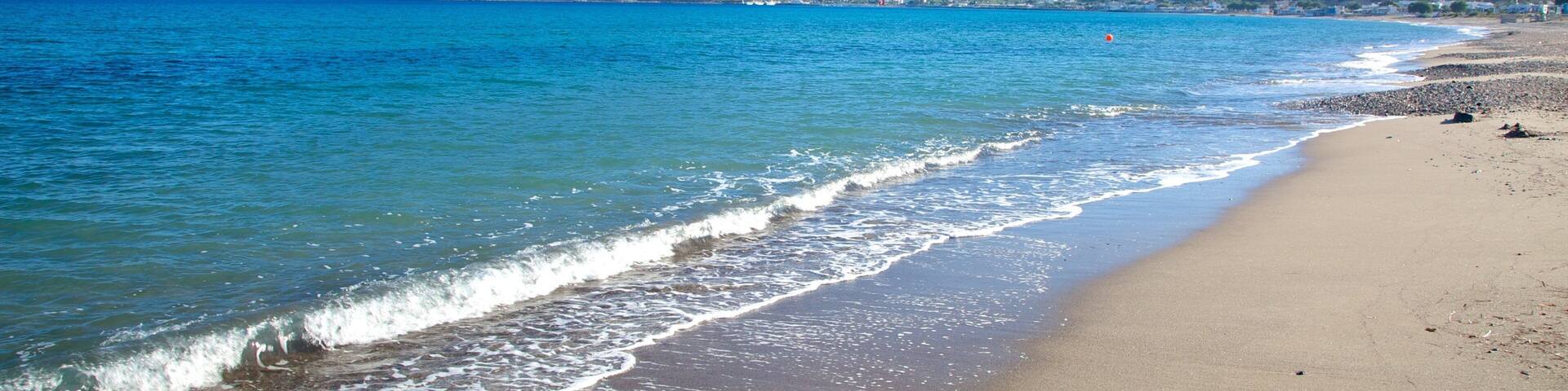 Kefalos featuring general coastal views and a sandy beach