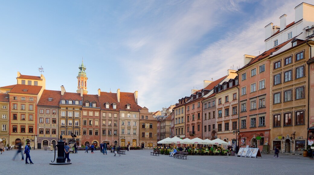 Old Town Market Place showing a square or plaza and heritage elements