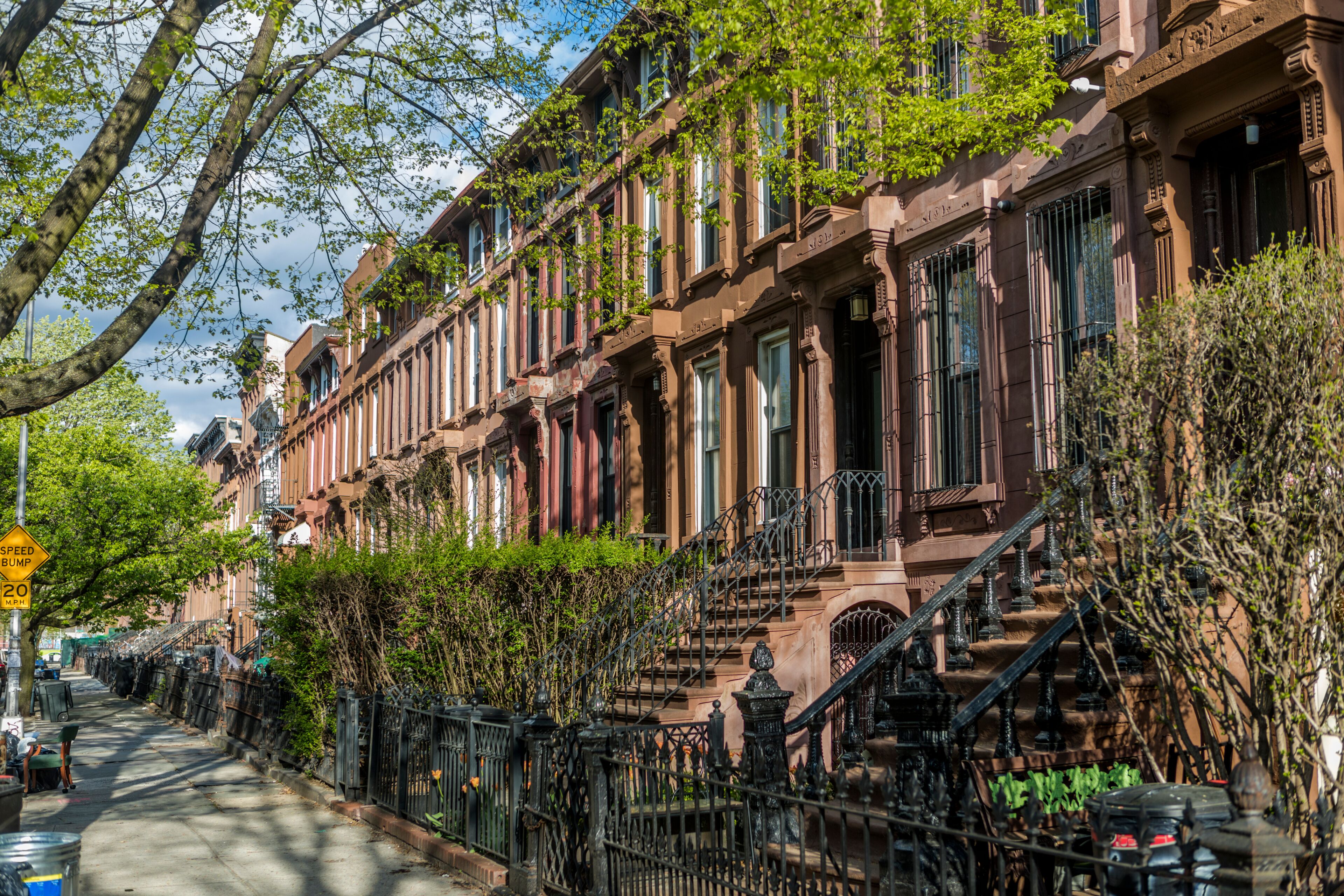 Brownstone Rowhouse Residences in Bedford-Stuyvesant or BedStuy in Brooklyn