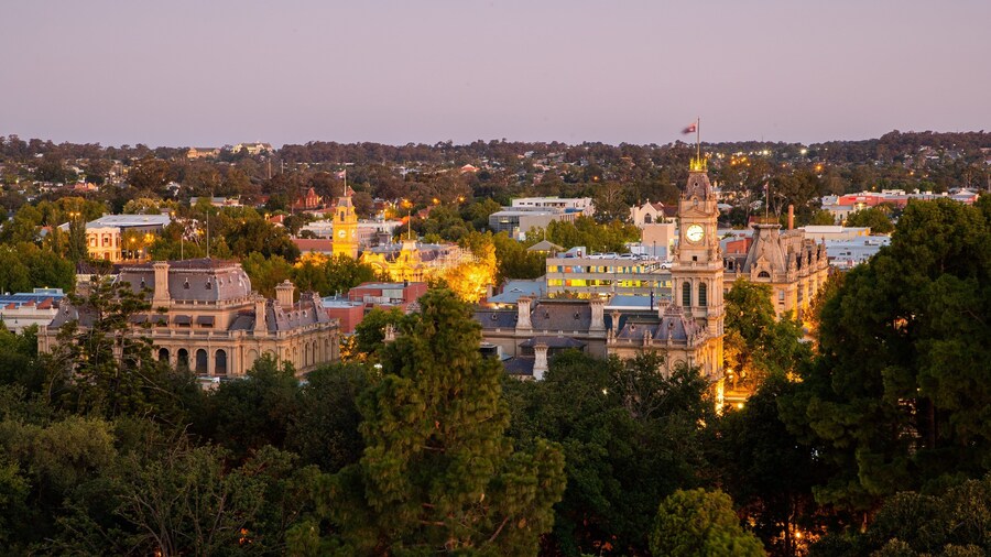 Rosalind Park which includes landscape views and a city