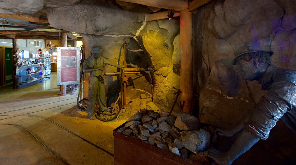 Central Deborah Gold Mine qui includes vues intérieures