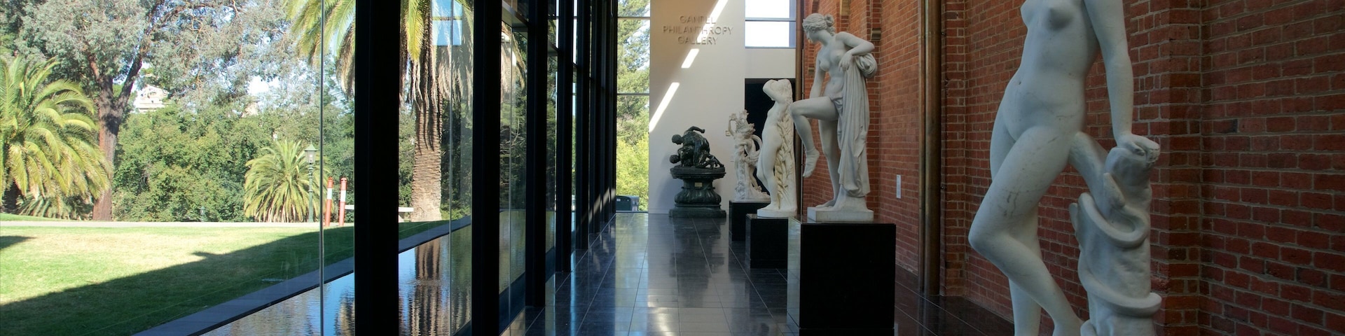 Bendigo Art Gallery featuring interior views