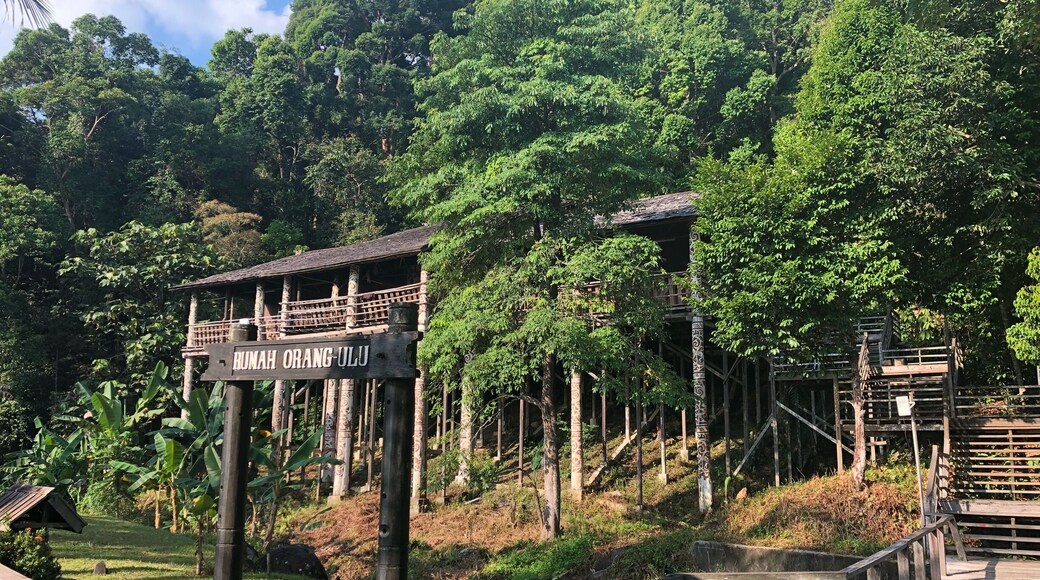 Orang Ulu Longhouse at Sarawak Cultural Village (SCV). Rainforest World Music Festival (RWMF) is held at SCV every year, usually in early/mid of July. It is an event where you can enjoy and amazed by musical performances from different part of the world together with the perks of being surrounded by the rainforest. #MyBackyard