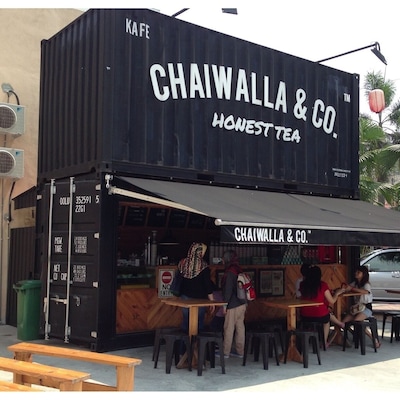 I like the concept of this chai (tea) place. The reusing old containers creatively can reduce waste. A must try is the Original Thai Milk Tea.