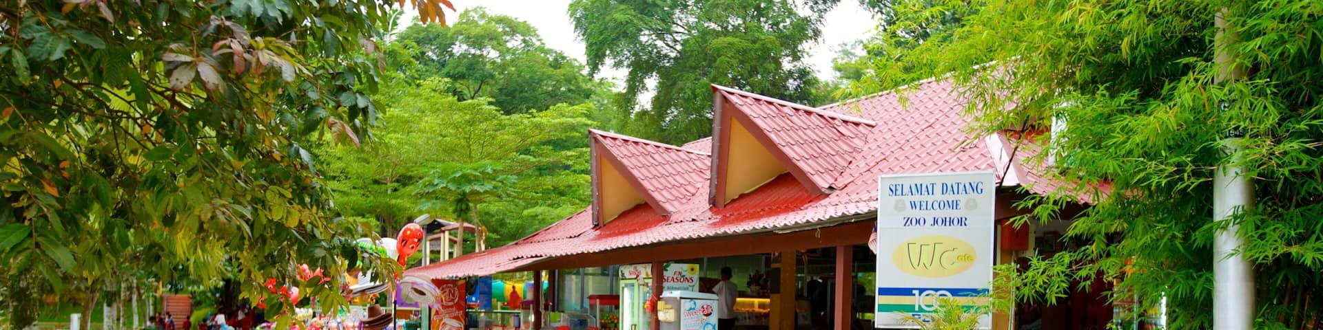 Johor Bahru mit einem Zootiere und Vögel