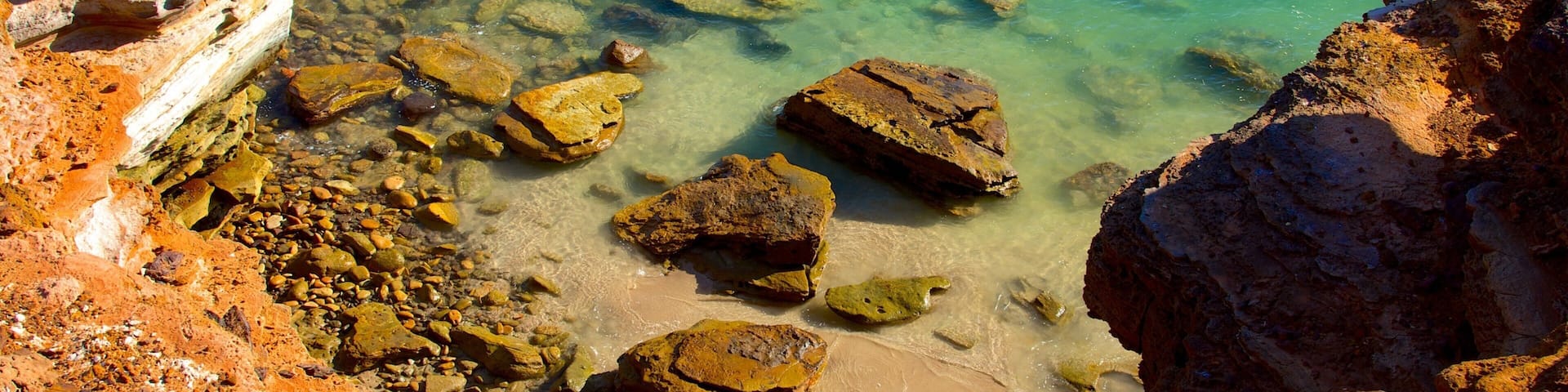 Gantheaume Point showing rocky coastline and landscape views