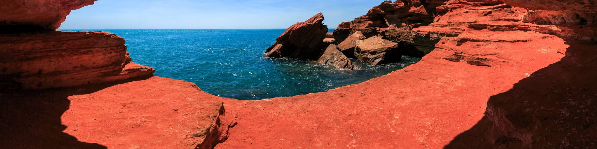 gantheaume point at high tide