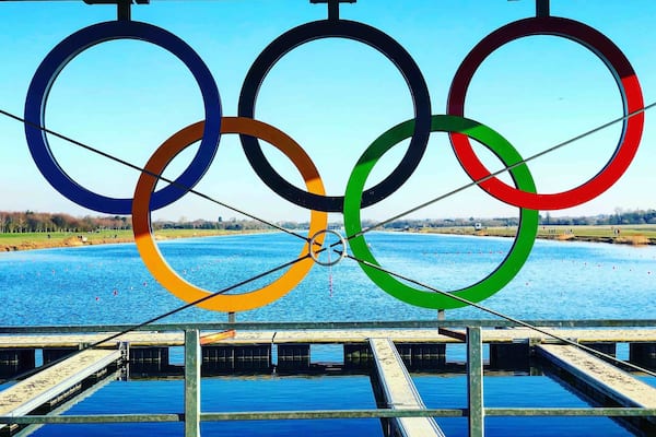 Enjoying the beautiful February sunshine at Eton Dorney rowing lake, remembering the amazing summer of 2012 and the Olympic takeover #olympics #london2012 🇬🇧