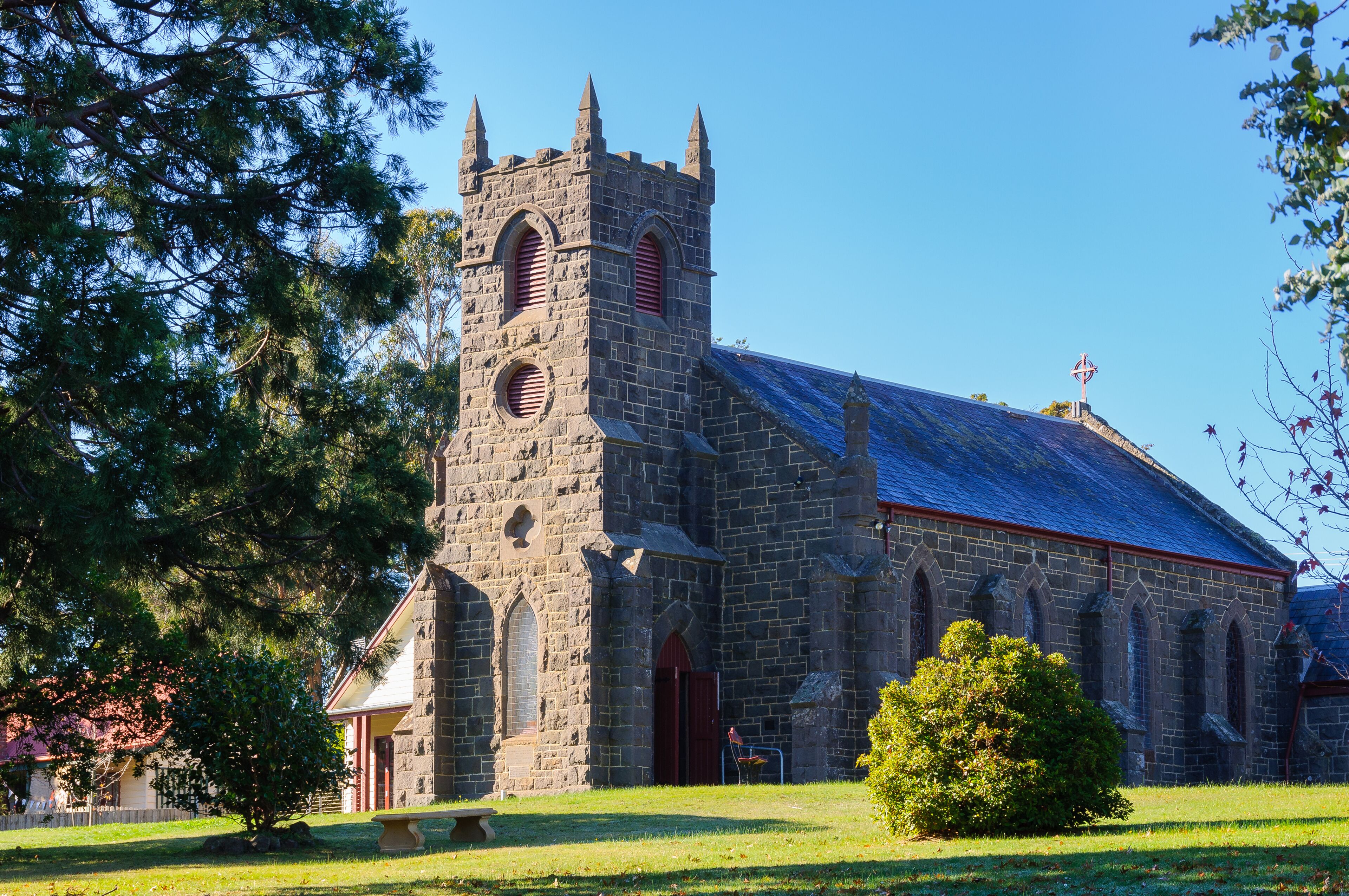 Built in 1864, St Mary’s Anglican Church is one of the original buildings in the historic township - Woodend, Victoria, Australia