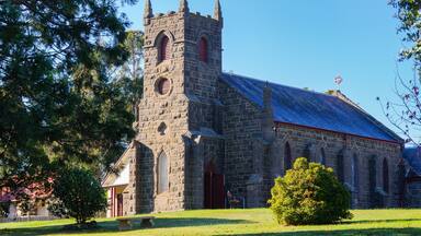 Built in 1864, St Mary’s Anglican Church is one of the original buildings in the historic township - Woodend, Victoria, Australia
