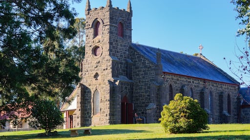 Built in 1864, St Mary’s Anglican Church is one of the original buildings in the historic township - Woodend, Victoria, Australia