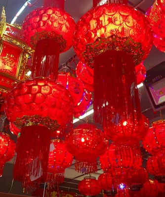 Bright red lanterns adorn shops ahead of the Chinese New Year celebrations to usher in the year of the dog. #chinesenewyear #yearofthedog #puchong #selangor #malaysia #tourismselangor #tourismmalaysia #instatravel #travelgram #travelblogger #travelbloggeres #mariadasstheworld
