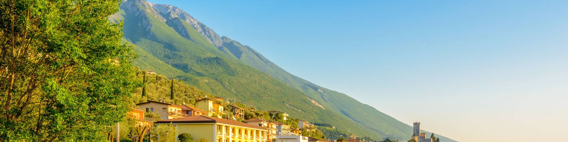 Beautiful peaceful lake Garda, Italy. Sunset.; Shutterstock ID 298960226