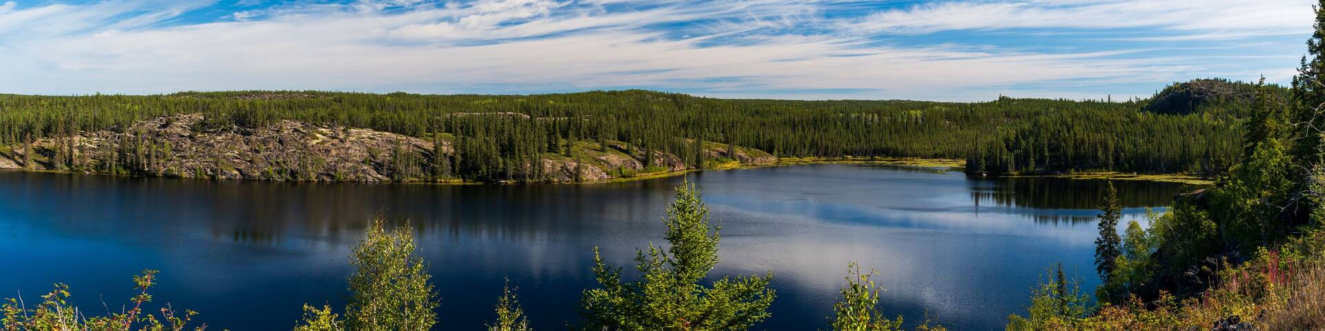 Beautiful Hidden Lakes Territorial Park along Ingraham Trail near Yellowknife, Northwest Territories, Canada