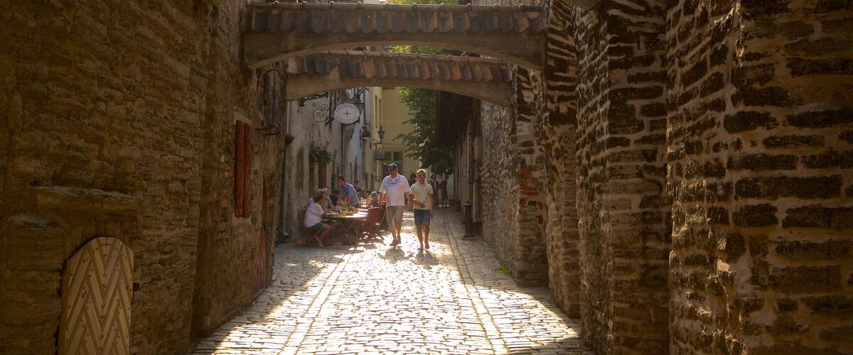 St. Catherine\'s Passage featuring a city