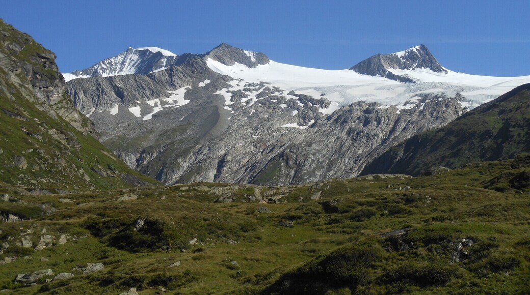 View from the johannes hutte. Ost tirol, Austria. The peak on the left is the GrossVenediger, fourth highest mountain in Austria