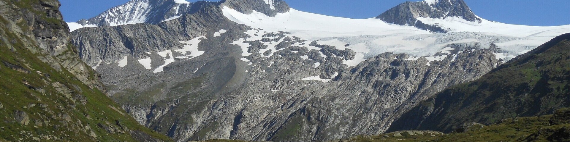 View from the johannes hutte. Ost tirol, Austria. The peak on the left is the GrossVenediger, fourth highest mountain in Austria