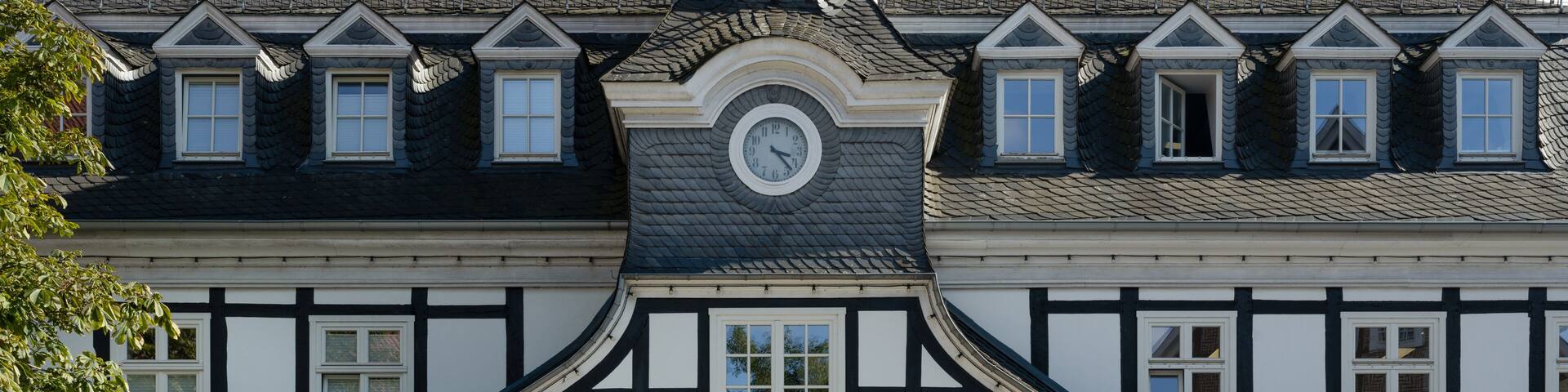 The historic Rietberger town hall _ Kreis Guetersloh, North Rhine-Westphalia, Germany, Europe
