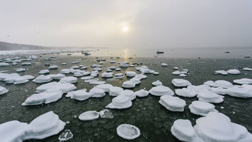 A cold winter day at the coast