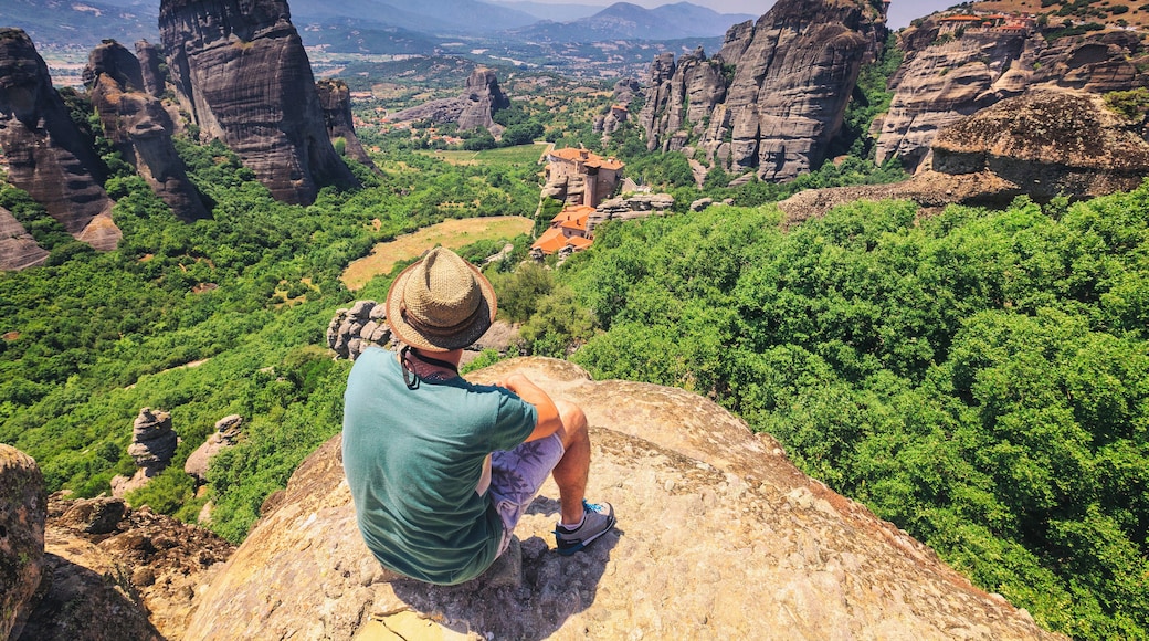 Meteora, Greece is a UNESCO World Heritage made of an eroded rock which monks have built their monasteries on. Twenty-four of these almost inaccessible monasteries were built during the 15th century despite incredible difficulties. #Adventure