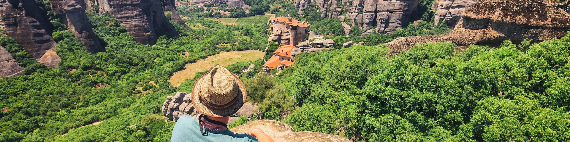 Meteora, Greece is a UNESCO World Heritage made of an eroded rock which monks have built their monasteries on. Twenty-four of these almost inaccessible monasteries were built during the 15th century despite incredible difficulties. #Adventure