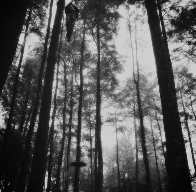 Awesome treetop adventure playground in Java, Indonesia