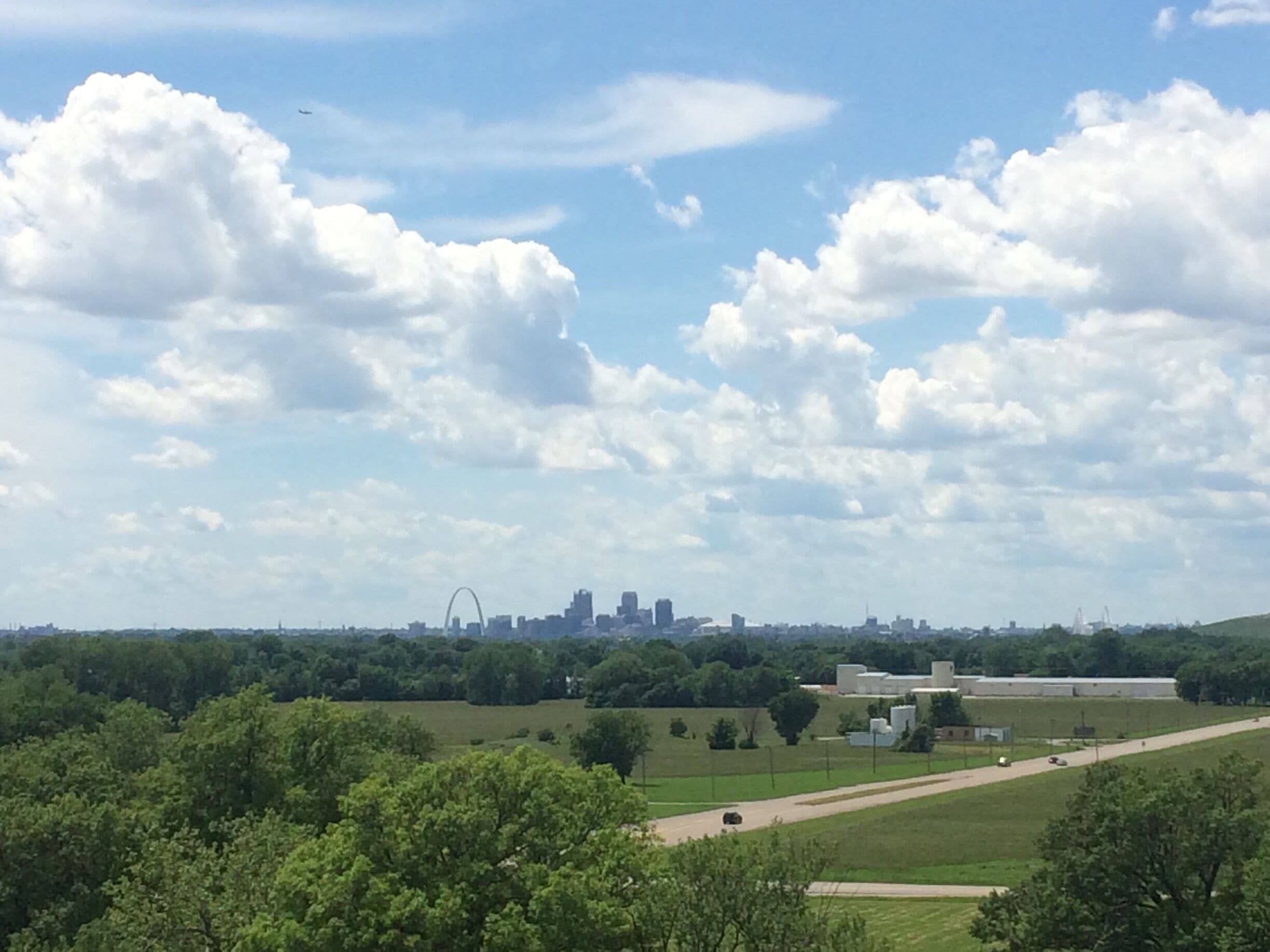 Looking out on St. Louis, MO