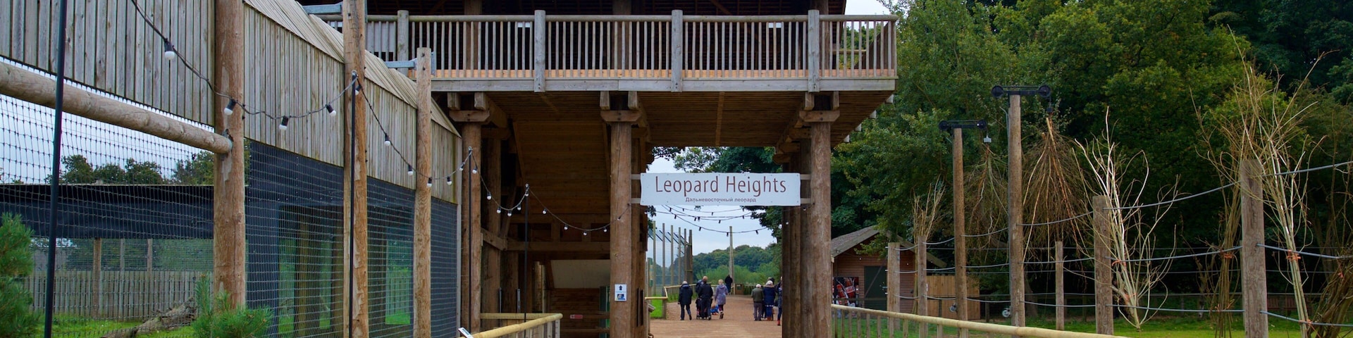 Yorkshire Wildlife Park das einen Zootiere und Beschilderung