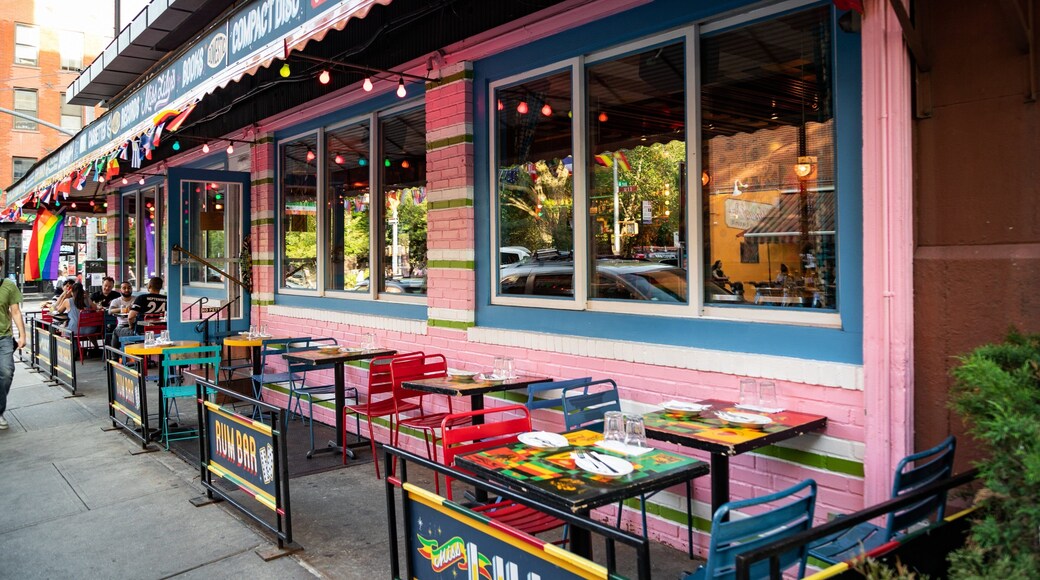 East Village showing street scenes