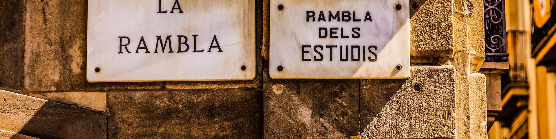 La Rambla Street Sign