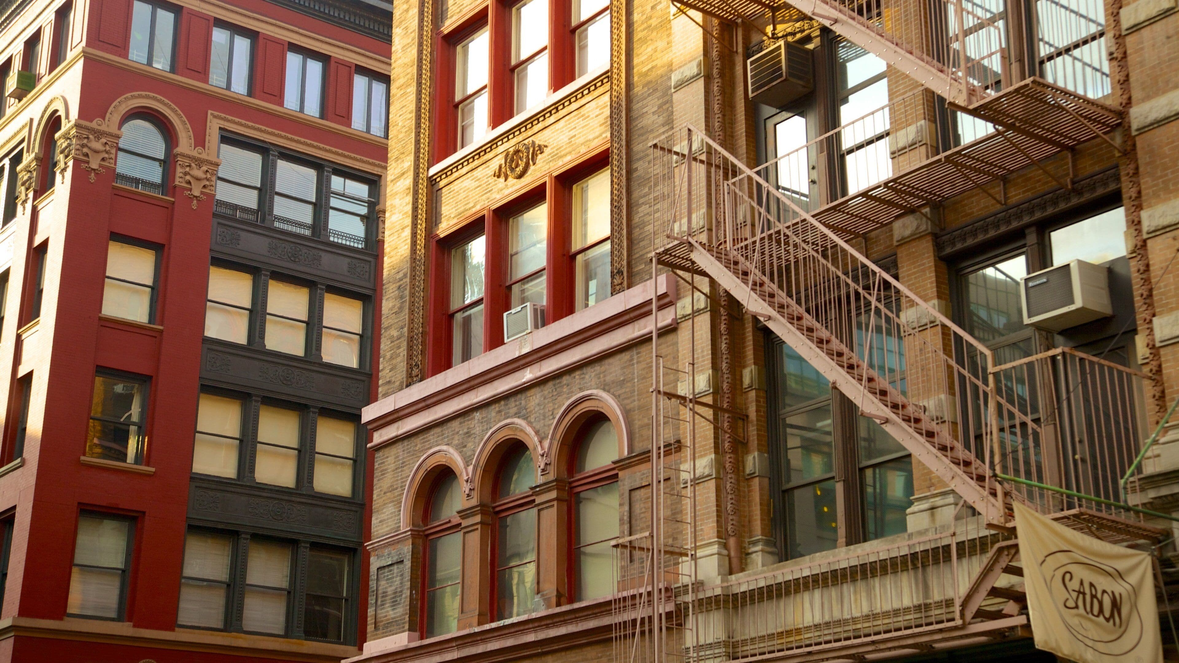 SoHo - Tribeca bevat een stad en historische architectuur