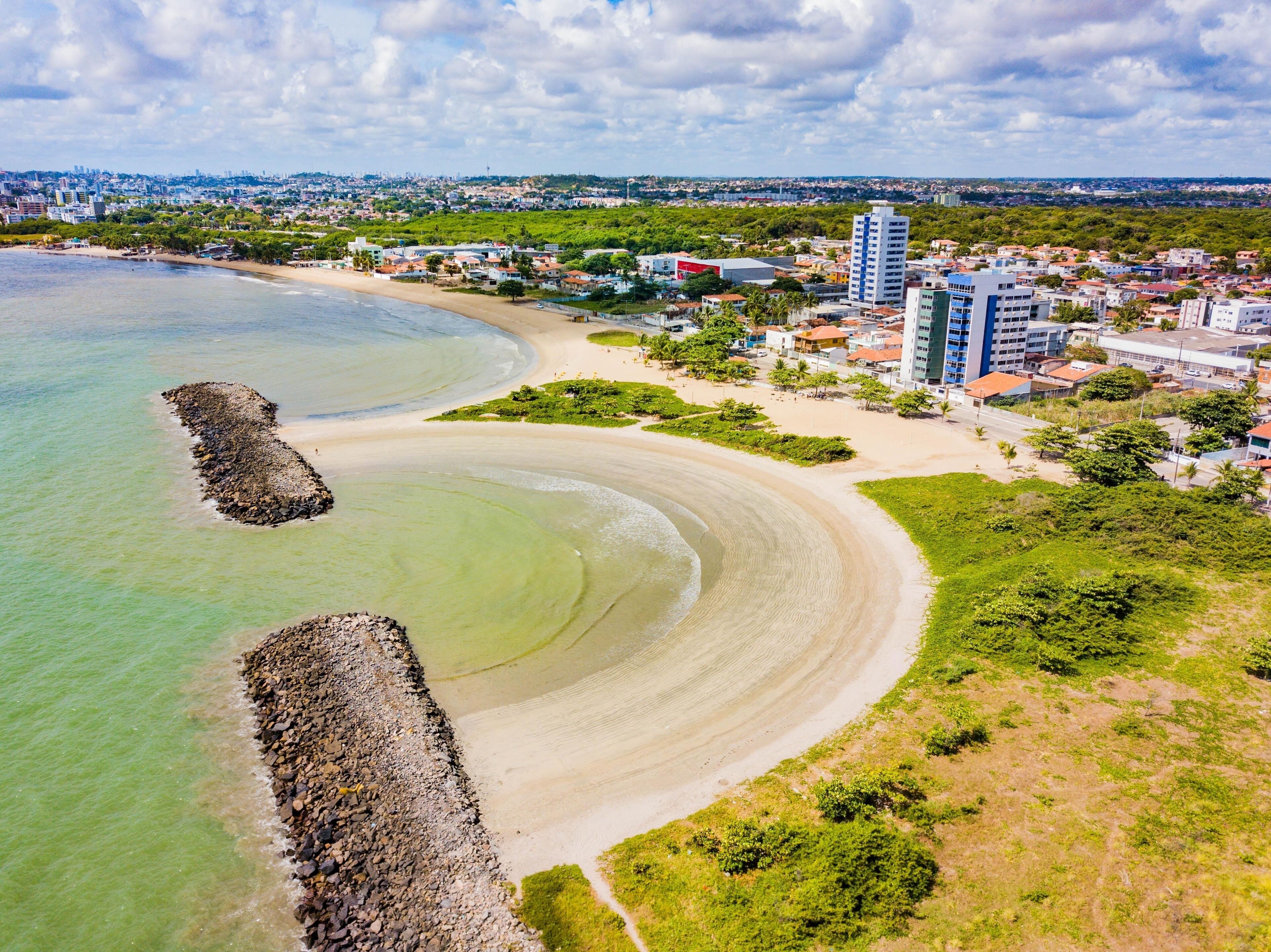 Paulista, Pernambuco - aerial view of Janga beach