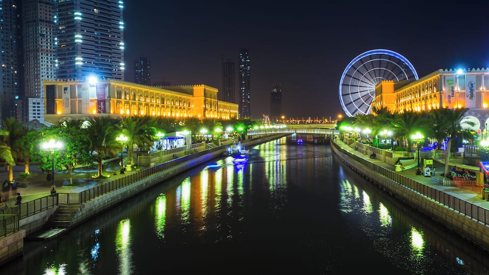 Eye of the Emirates - ferris wheel in Al Qasba - Shajah, United Arab Emirates