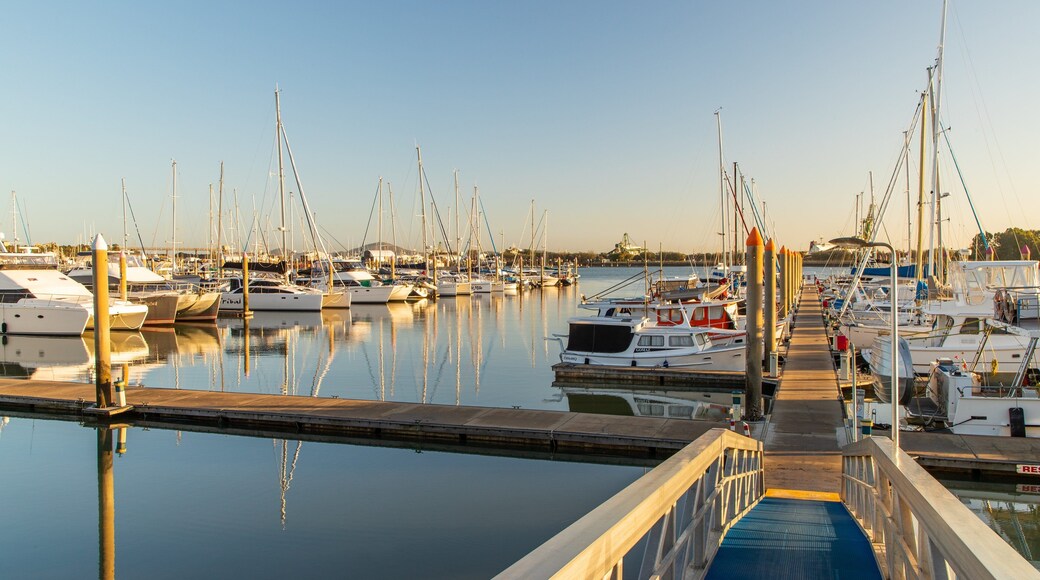 Gladstone Marina featuring a sunset and a bay or harbor