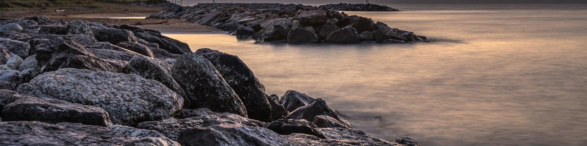 summer sunrise over the bibione lighthouse, Bibione, San Michele al Tagliammento, Venice, Italy