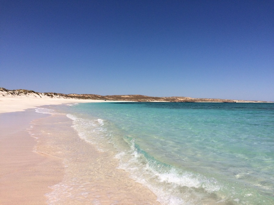 Is called "5 fingers". Those beaches can be reached by a 4WD track from the jetti parking. Easy to follow the map. The track is just a few km but some parts have really soft sand.
Good for snorkelling.