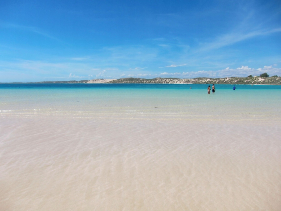 Near the unmatched Ningaloo Reef (where you can snorkel with whale sharks) is Coral Bay. This water is so shallow you can walk practically all the way across the bay. It's a beautiful place to relax after your journey through a lot of nothingness to get here :) #beachbound