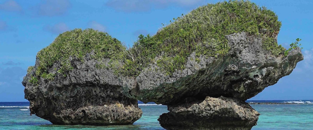 Mushroom Rocks at Hila’an Beach, Guam #adventure